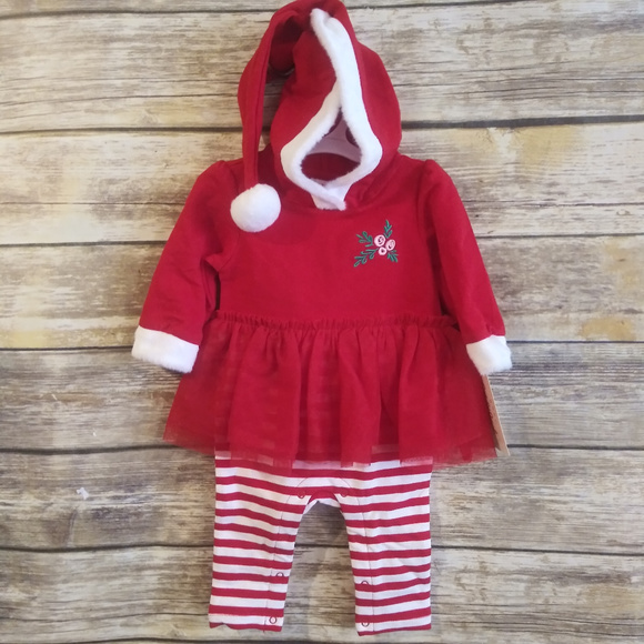 ๐NWT Cat & Jack  Girls Christmas one-piece outfit - Picture 4 of 8